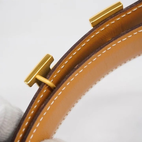 Authentic HERMES Constance H belt black and brown 70cm - Picture 6 of 11